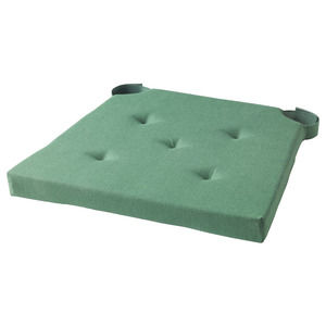 IKEA | JUSTINA Chair Pad, Green, 17/14"x16"x2" (903.044.22) NEW